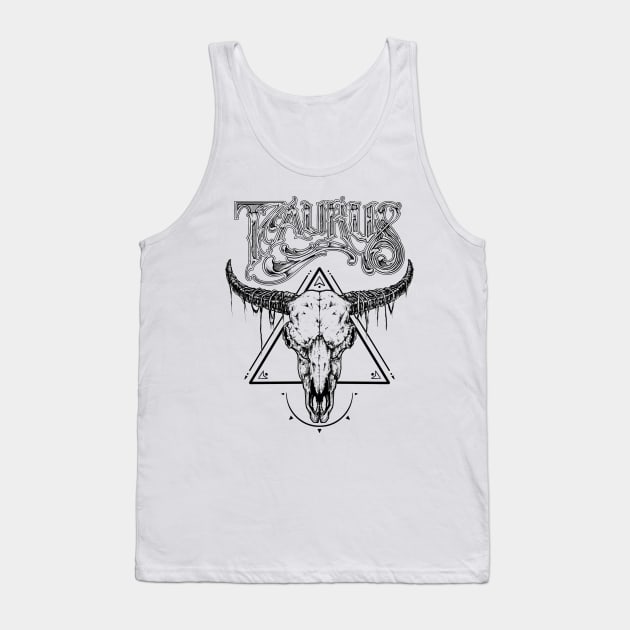 Taurus Sign Art Tank Top by Vega Bayu